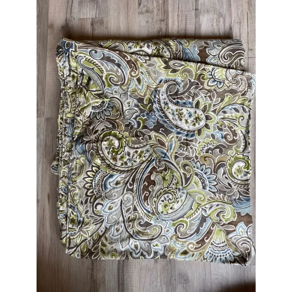 Raymond Waites Paisley Print Decorative in Brown, Green & Blue Duvet